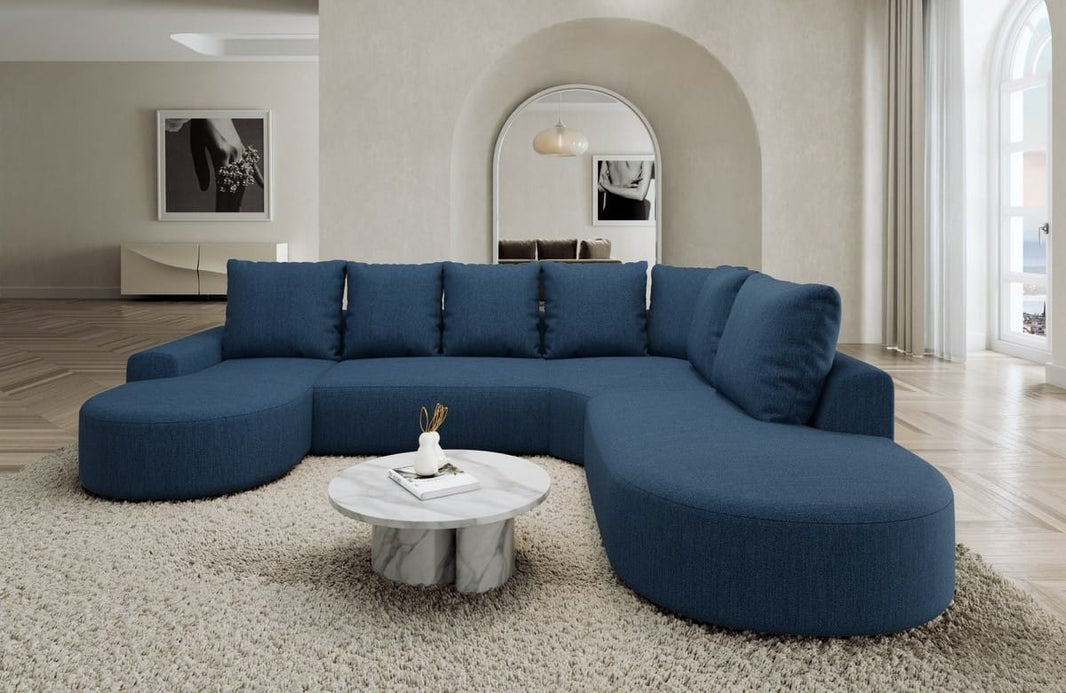 Wohnlandschaft Gomera Lounge U-Form aus Stoff