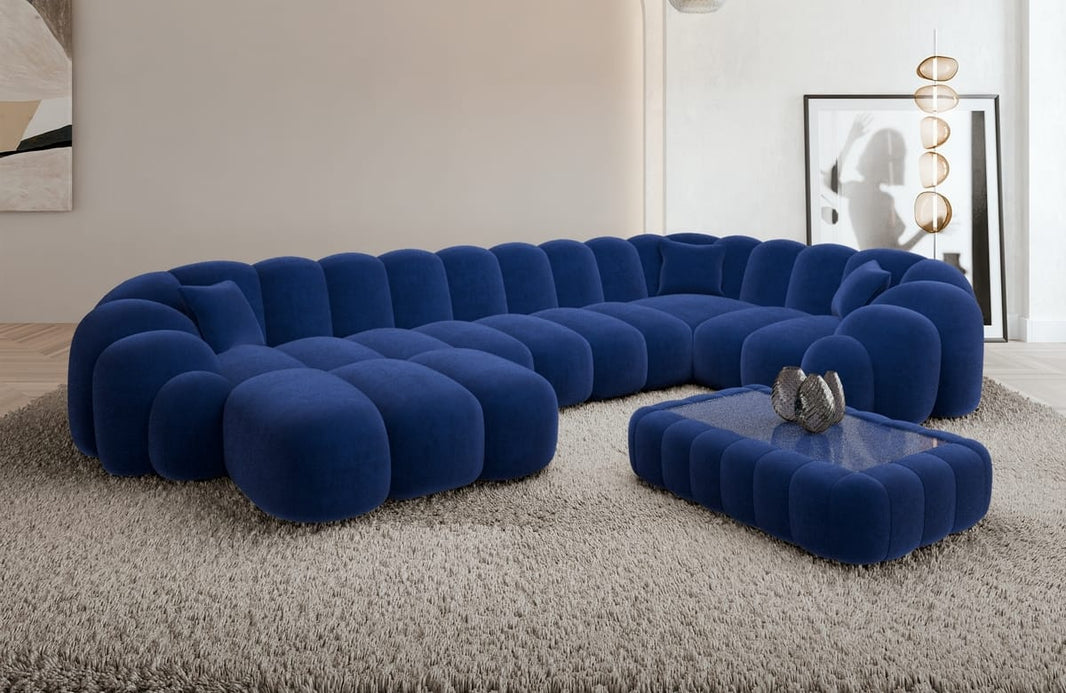 Stoff Wohnlandschaft Rajada U-Form
