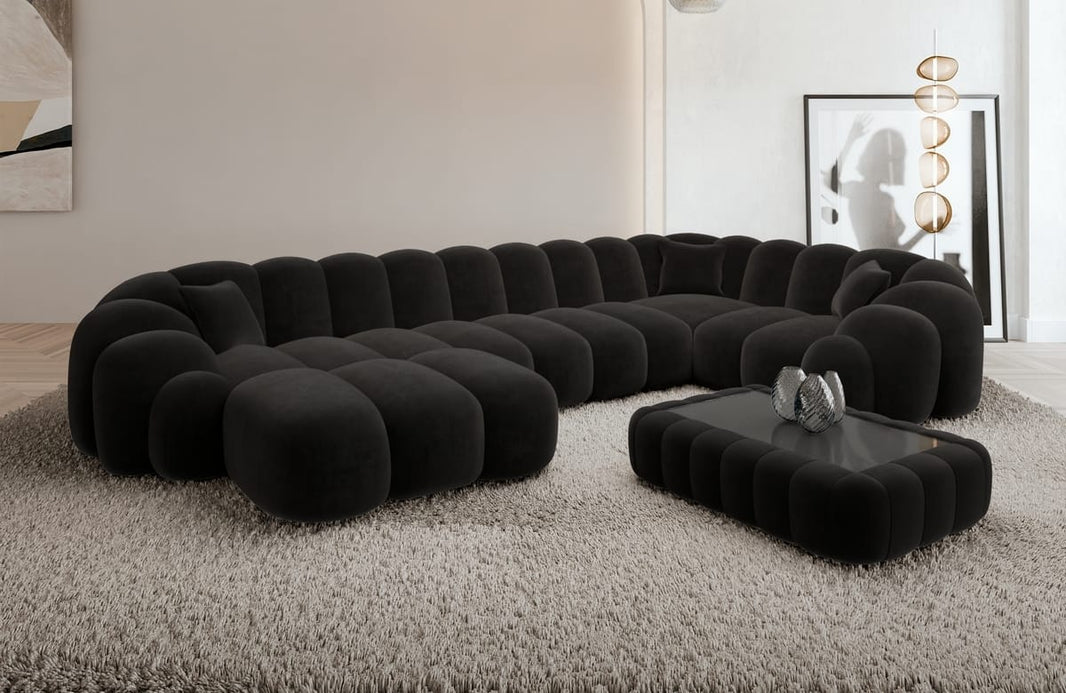 Stoff Wohnlandschaft Rajada U-Form