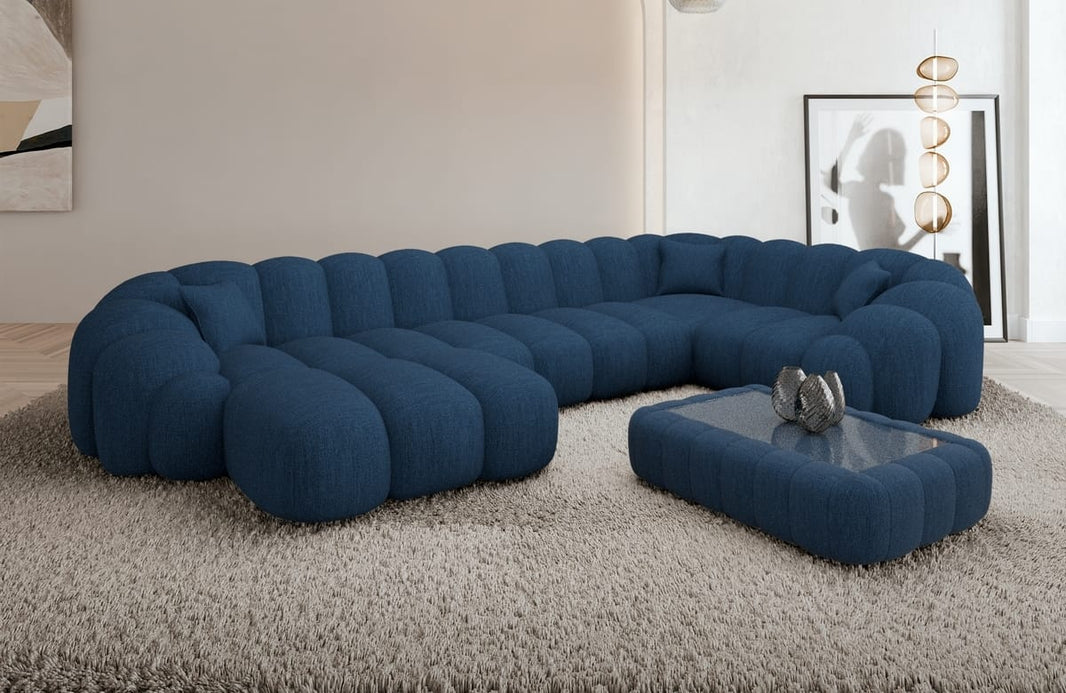 Stoff Wohnlandschaft Rajada U-Form
