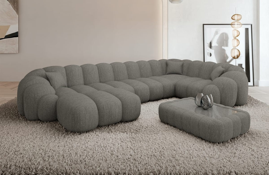 Stoff Wohnlandschaft Rajada U-Form