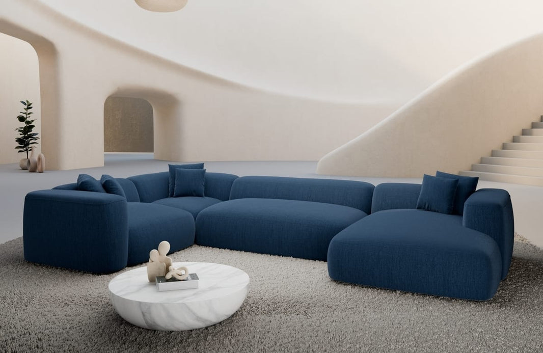 Wohnlandschaft Alcudia U-Form aus Stoff