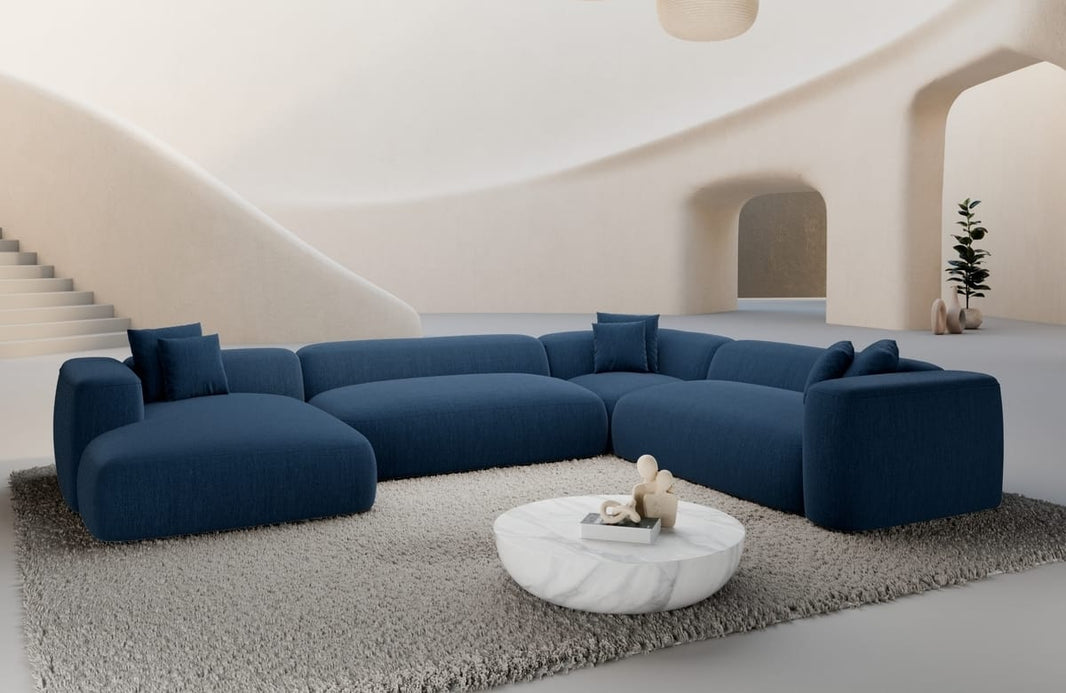 Wohnlandschaft Alcudia XXL U-Form in Stoff