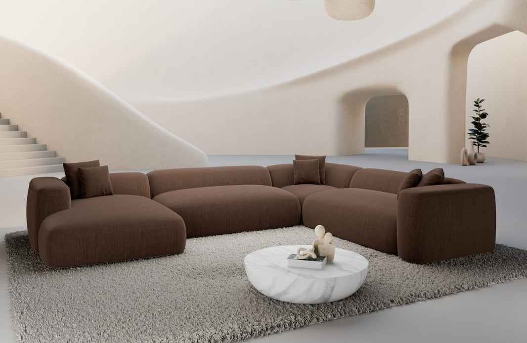 Wohnlandschaft Alcudia XXL U-Form in Stoff