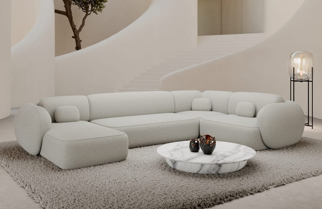 Wohnlandschaft Altea U-Form aus Stoff
