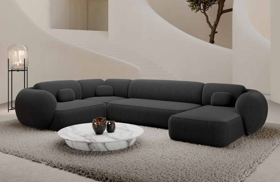 Wohnlandschaft Altea U-Form aus Stoff