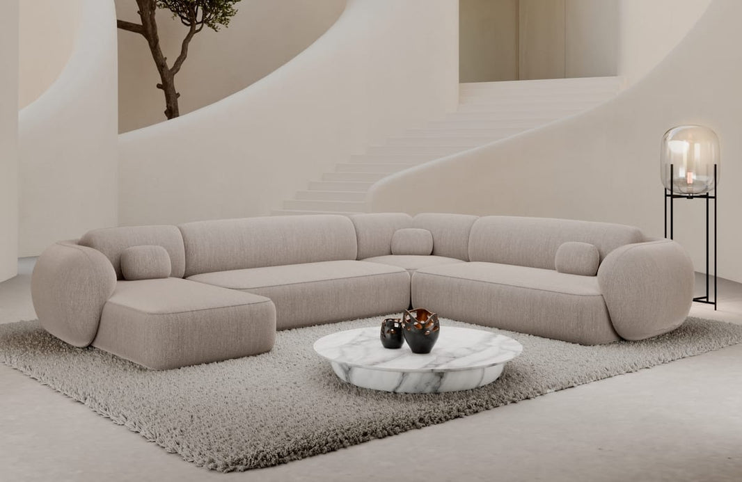 Wohnlandschaft Altea XXL U-Form in Stoff