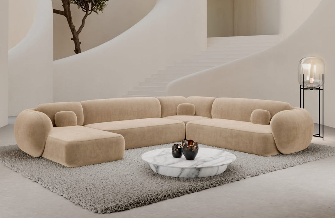Wohnlandschaft Altea XXL U-Form in Stoff