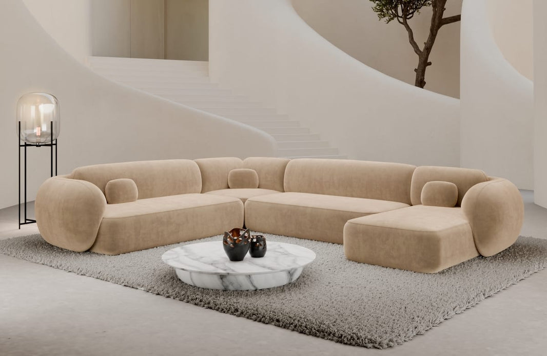 Wohnlandschaft Altea XXL U-Form in Stoff