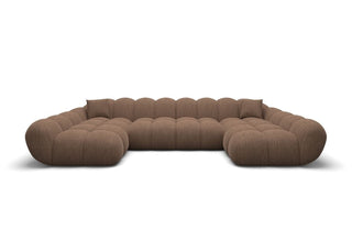 Couchlandschaft Maleron Studio U-Form in Stoff Braun