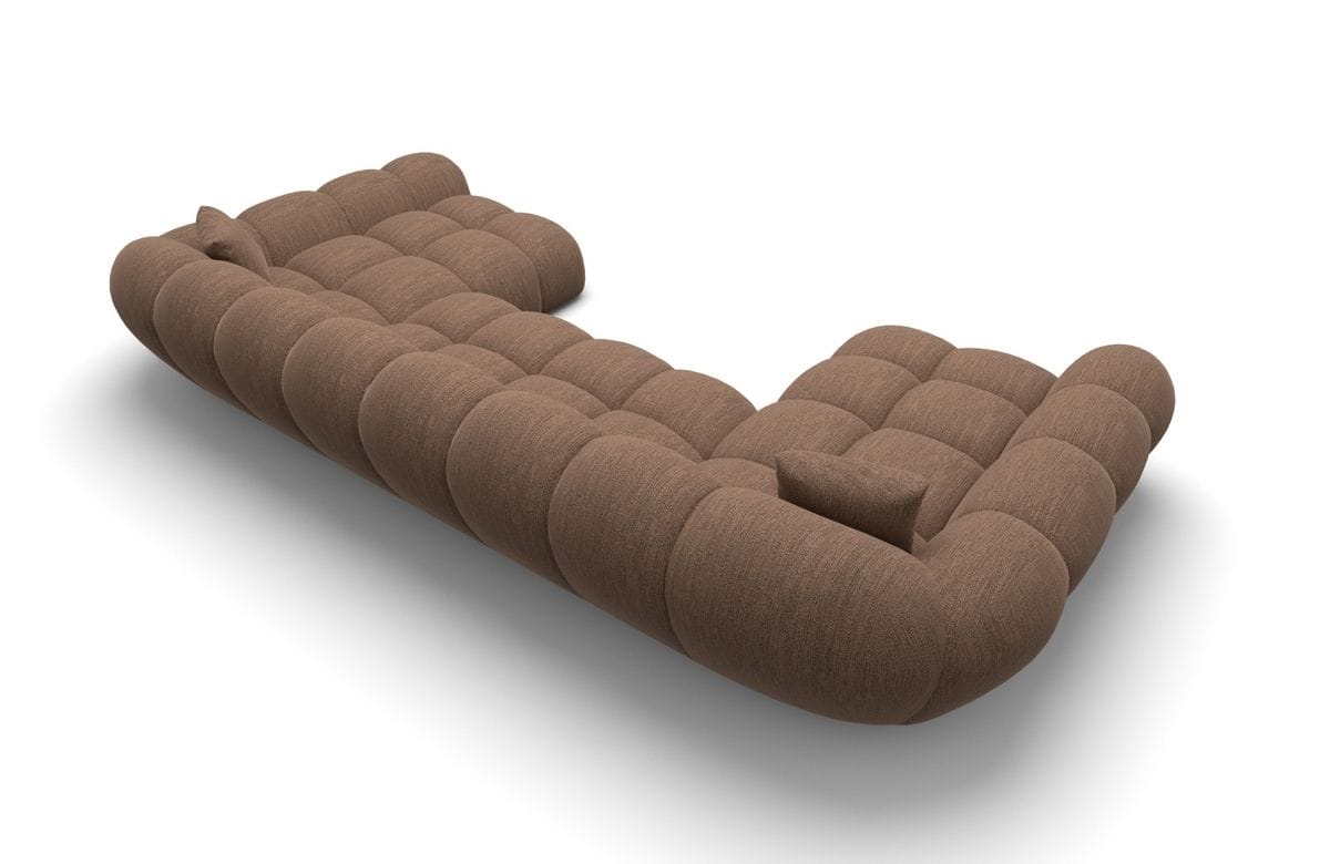 Couchlandschaft Maleron Studio U-Form in Stoff Braun
