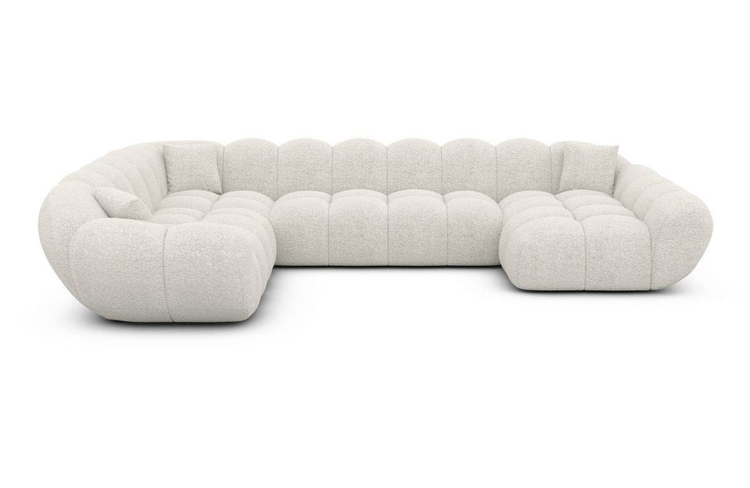 XXL Wohnlandschaft Maleron U-Form aus Stoff