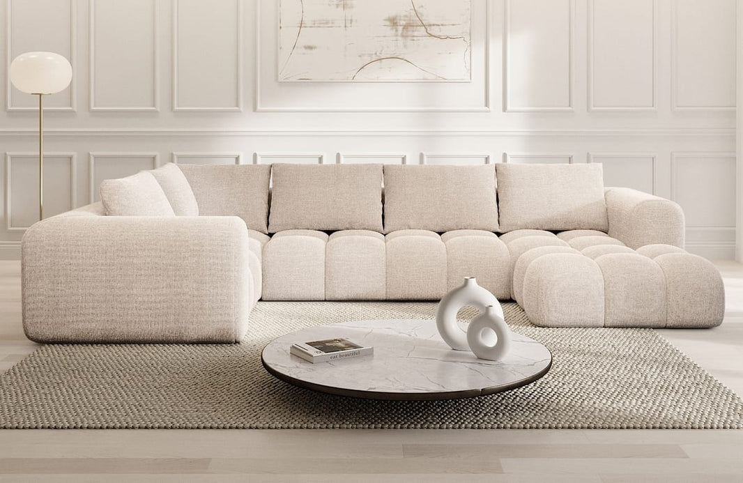 Couchlandschaft Casaluna U-Form in Stoff