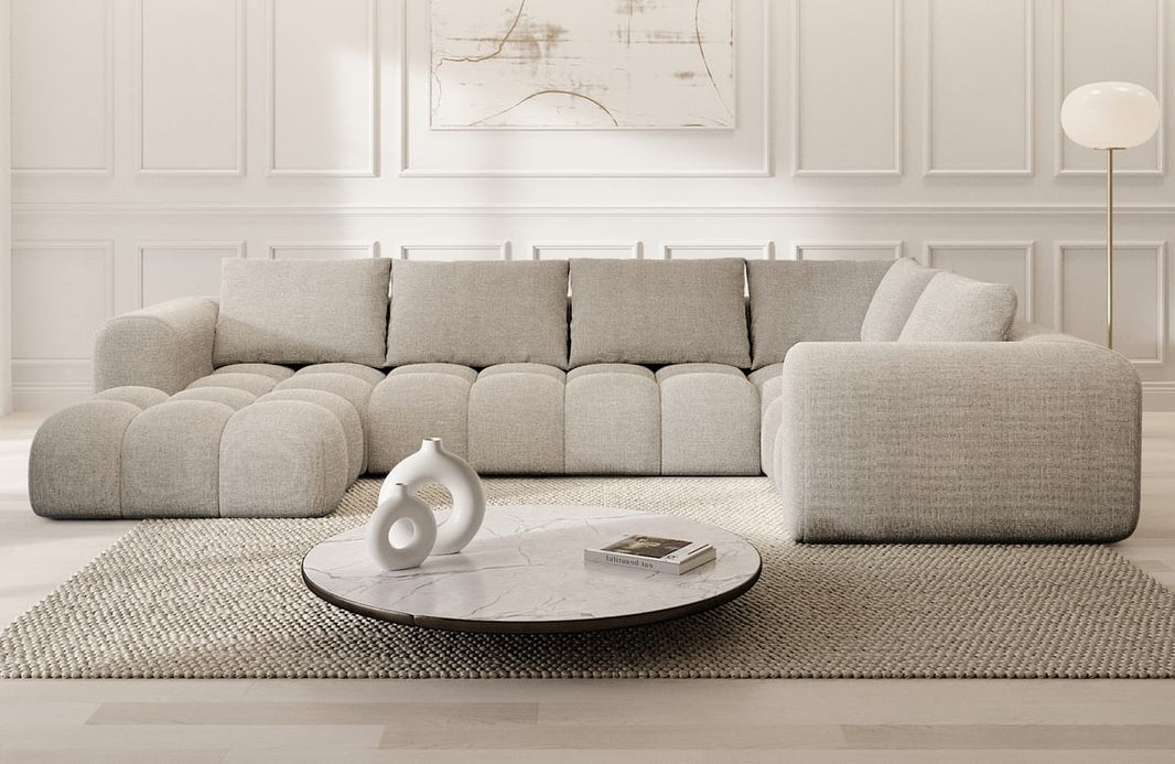 Couchlandschaft Casaluna U-Form in Stoff