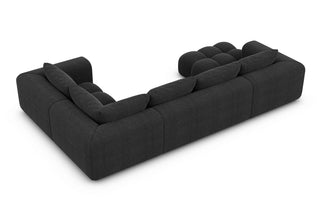Couchlandschaft Casaluna U-Form in Stoff Schwarz