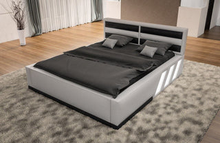 Bett Komplettbett Apollonia Weiß-Schwarz