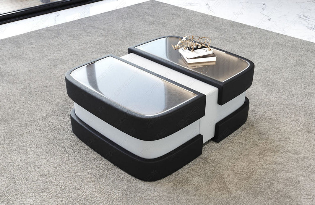 Couchtisch Elegante Modell Lederoptik