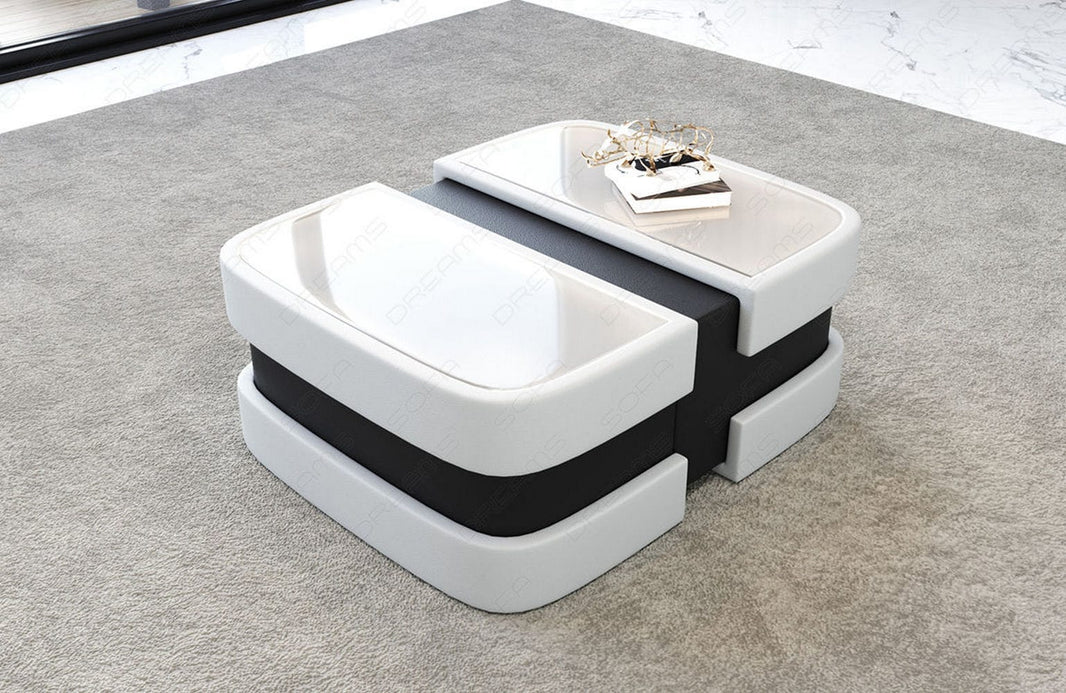 Couchtisch Elegante Modell Lederoptik