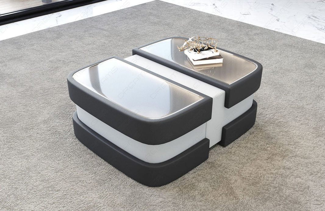Couchtisch Elegante Modell Lederoptik