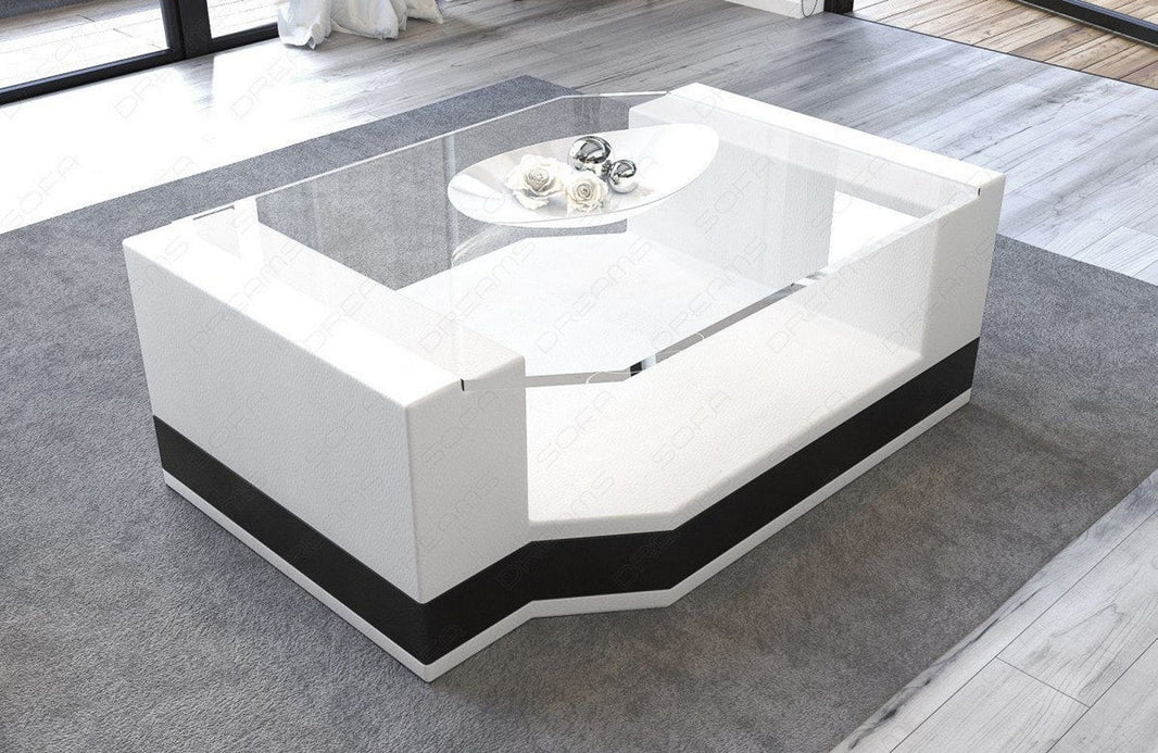 Couchtisch Messana in Leder