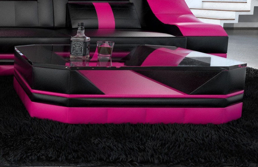 Couchtisch Turino in Leder