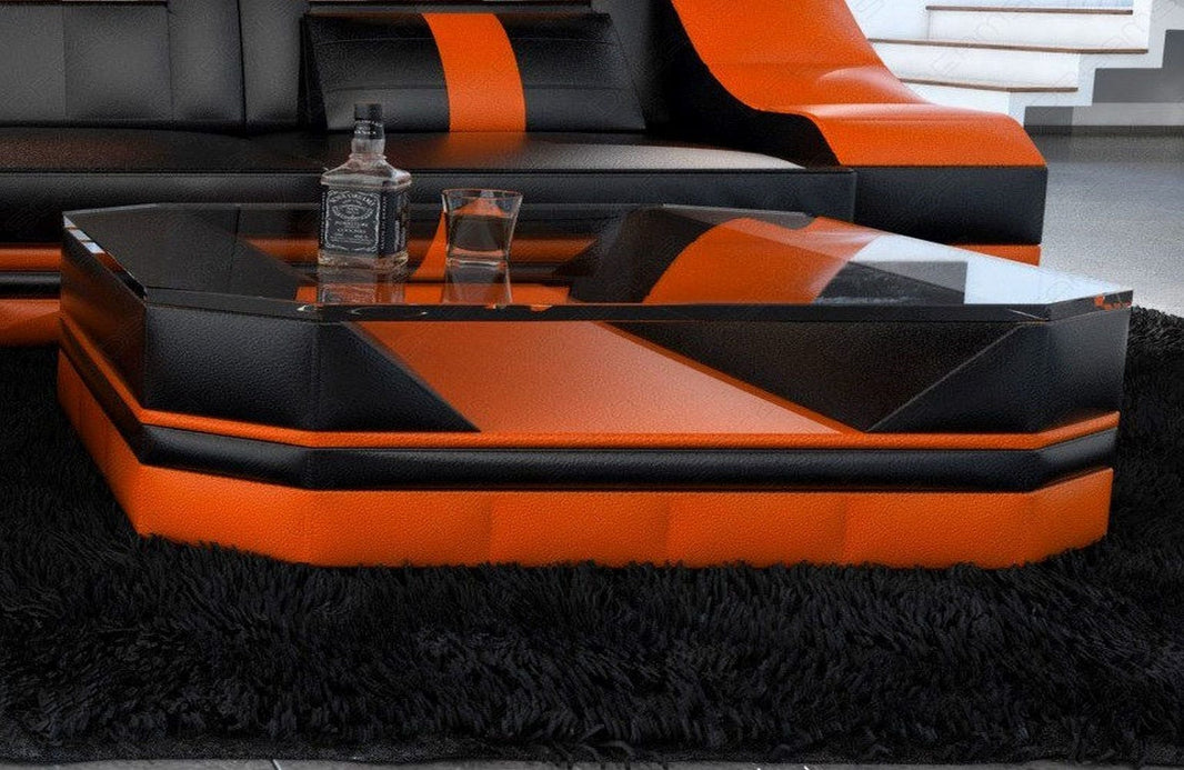 Couchtisch Turino in Leder