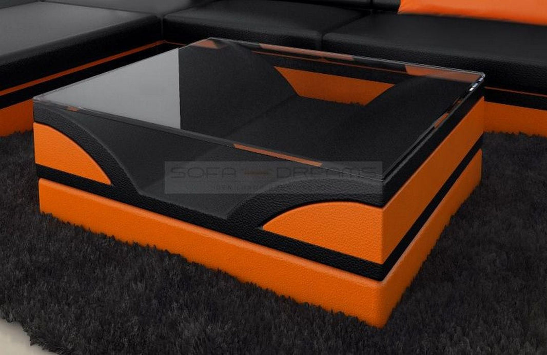 Couchtisch Monza in Leder