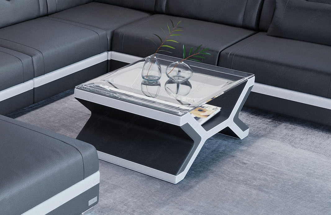 Couchtisch Napoli Eleganz in Leder