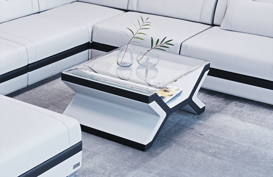 Couchtisch Napoli Eleganz in Leder