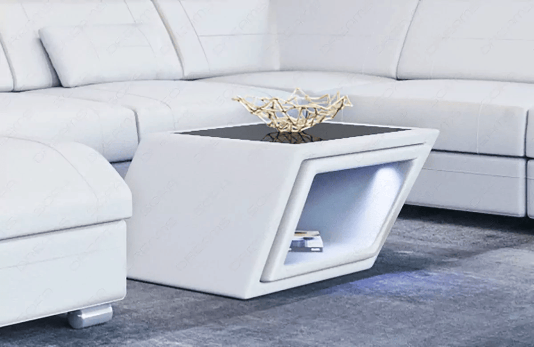 Couchtisch Catania Edles in Leder