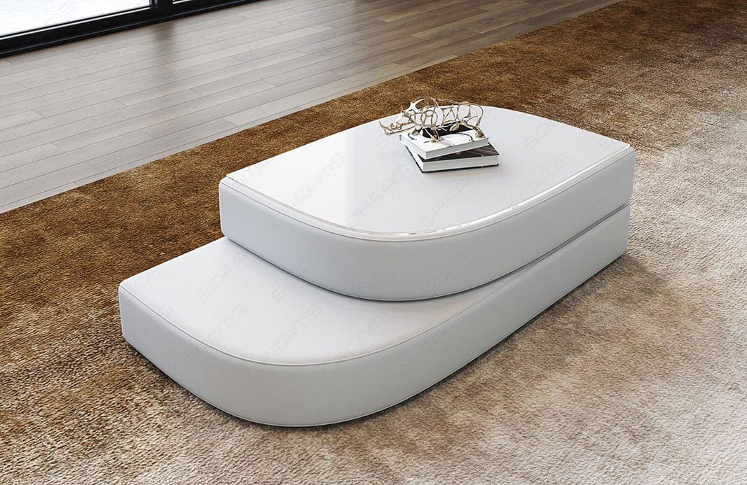 Couchtisch Bari Eleganz in Leder