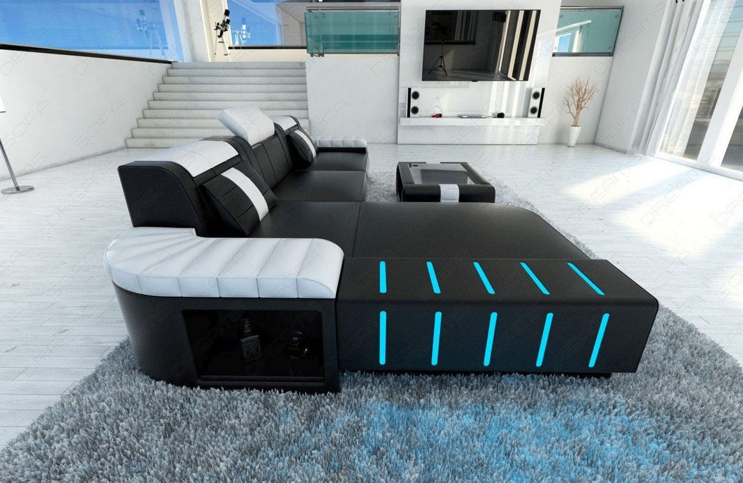 Ecksofa Bellagio L-Form in Leder