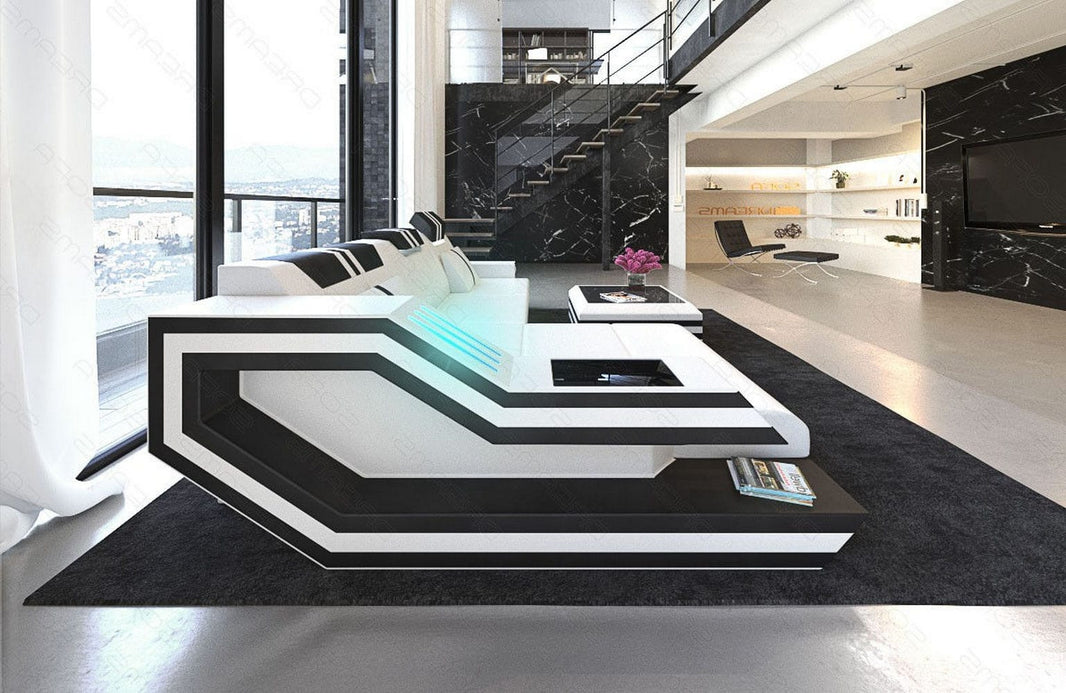 Ecksofa Ravenna L-Form in Leder