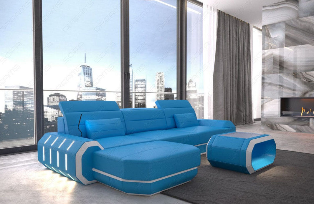 Ecksofa Roma L-Form aus Leder