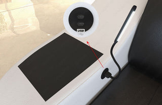 Ecksofa Genua L-Form in Leder rot-schwarz