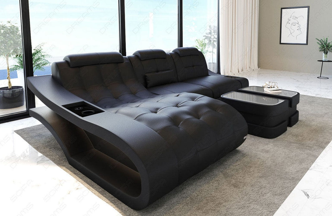 Ecksofa Elegante L-Form in Leder