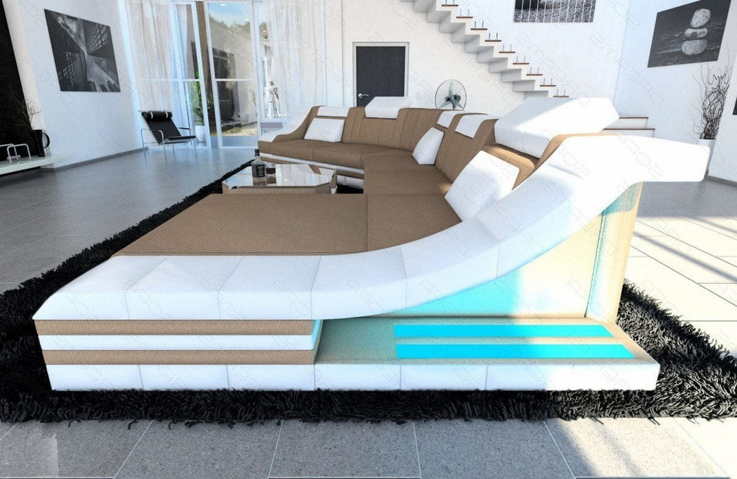 XXL Wohnlandschaft Turino CL-Form aus Stoff