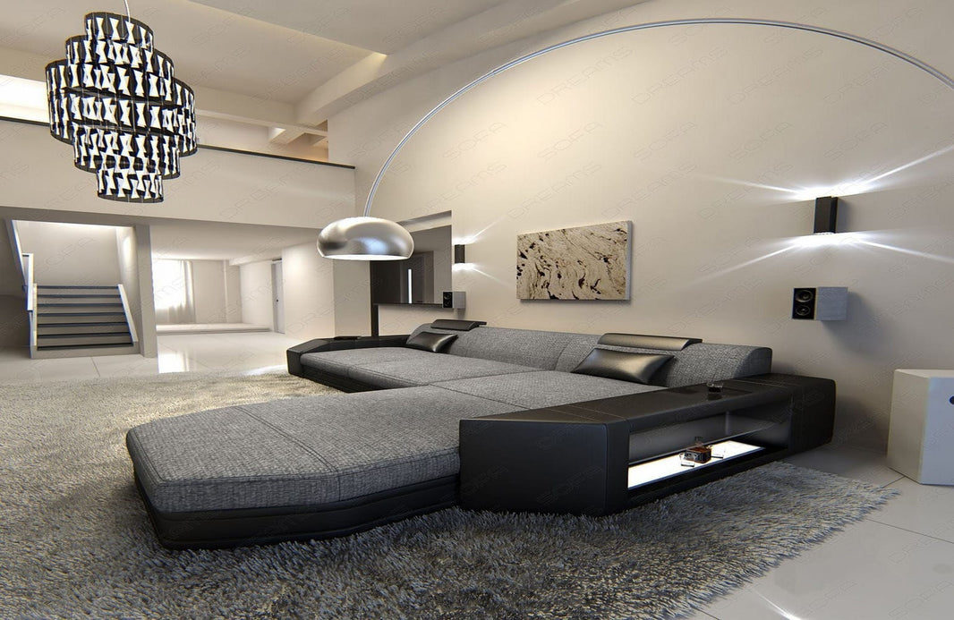 Ecksofa Prato L-Form aus Stoff