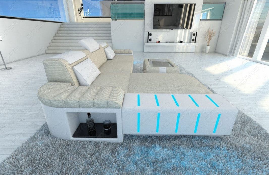 Ecksofa Bellagio L-Form aus Stoff