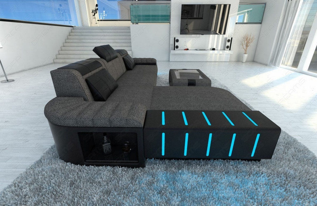 Ecksofa Bellagio L-Form aus Stoff