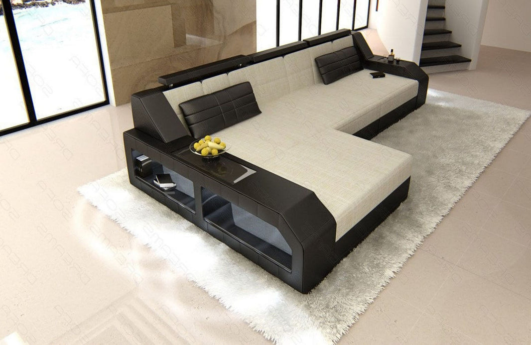 Ecksofa Arezzo L-Form aus Stoff