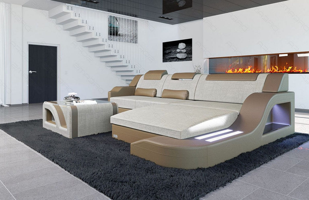 Stoff Ecksofa Palermo L-Form