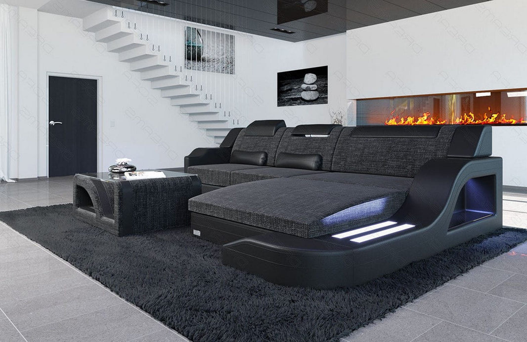 Stoff Ecksofa Palermo L-Form