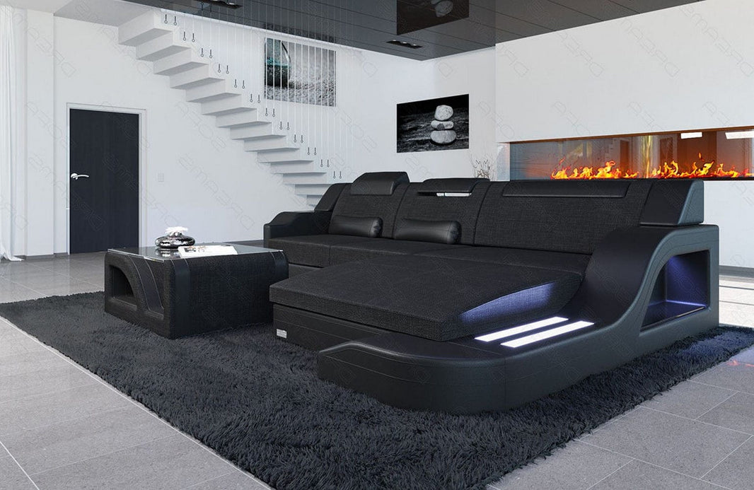 Stoff Ecksofa Palermo L-Form