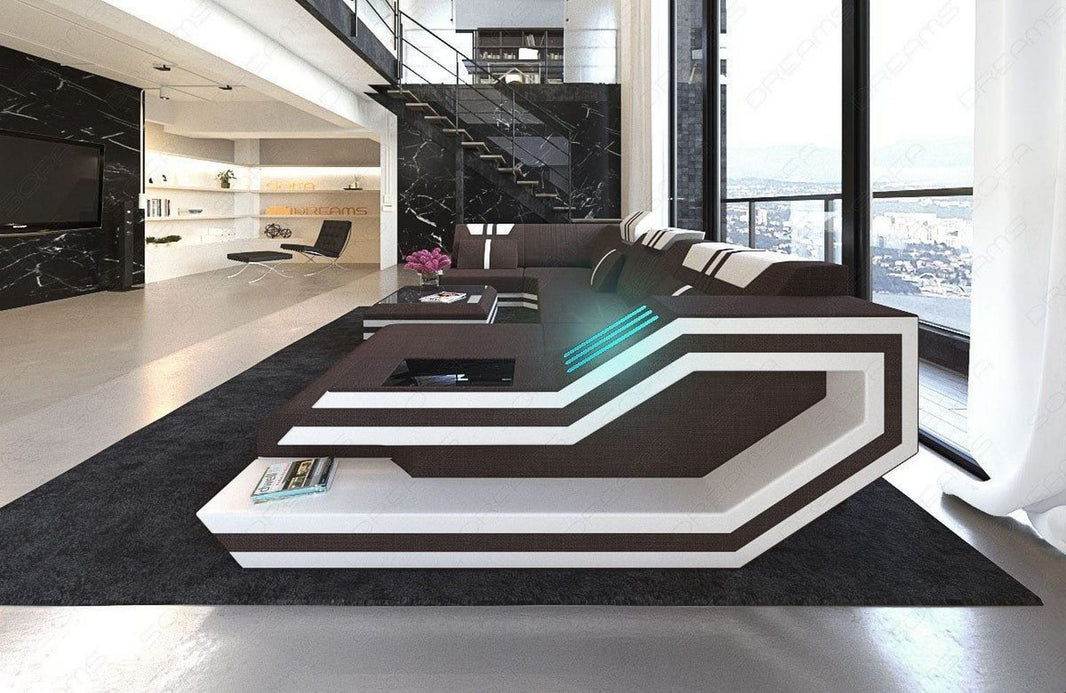 Couchlandschaft Ravenna U-Form in Stoff