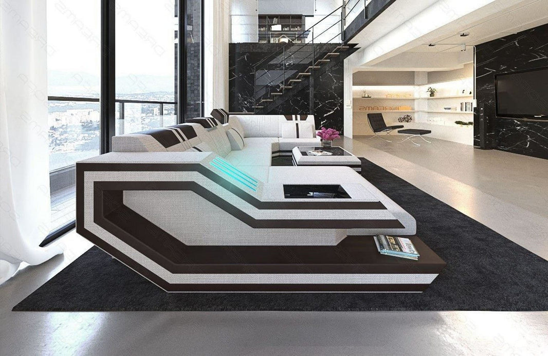 Couchlandschaft Ravenna U-Form in Stoff