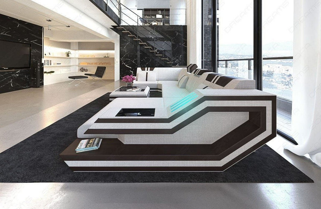 Couchlandschaft Ravenna U-Form in Stoff