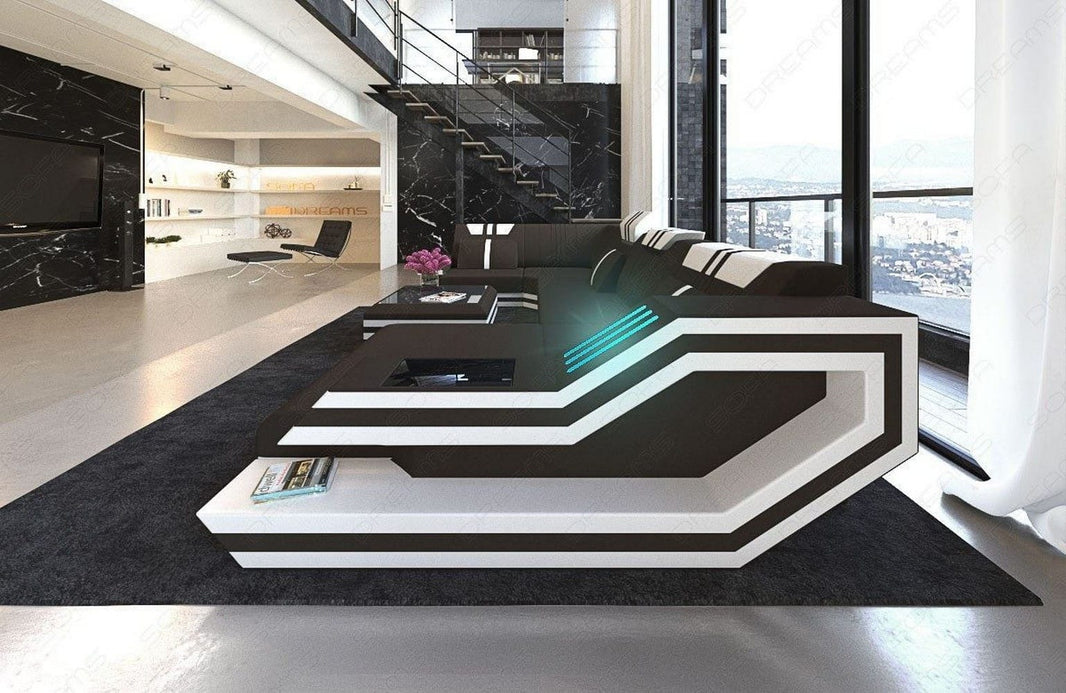 Couchlandschaft Ravenna U-Form in Stoff