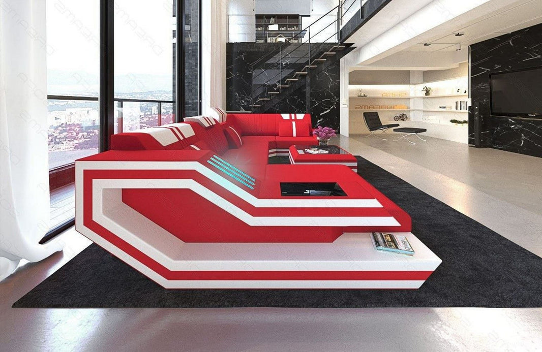 Couchlandschaft Ravenna U-Form in Stoff