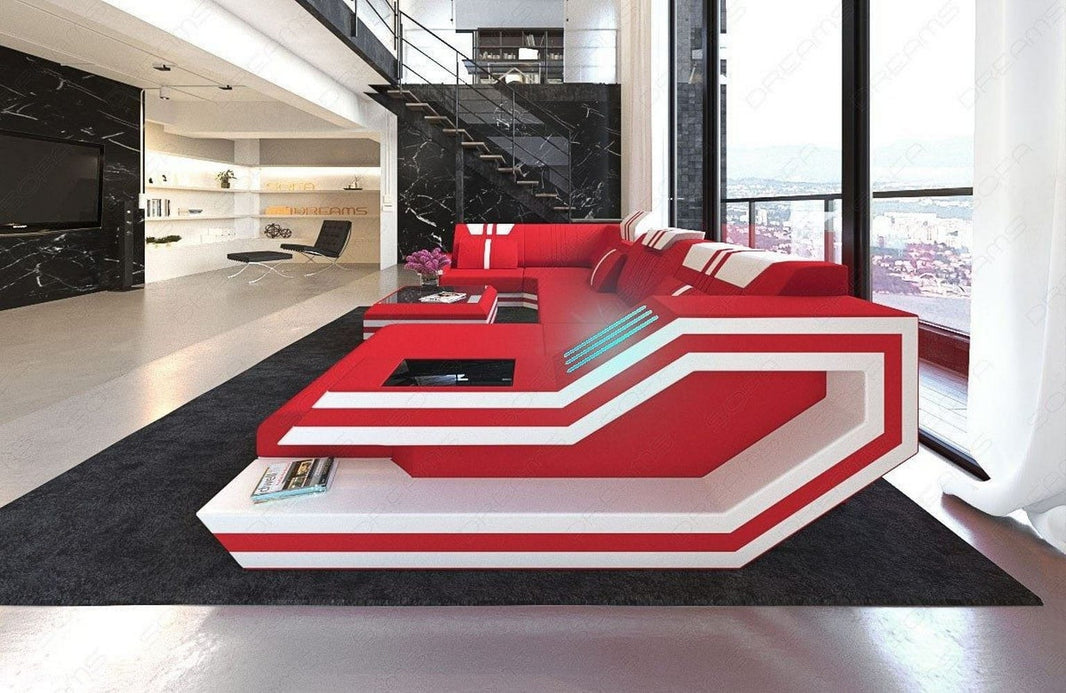 Couchlandschaft Ravenna U-Form in Stoff